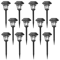 MAGGIFT 12 Pack Solar Pathway Lights Outdoor Solar Garden Lights for Patio, Yard, Driveway