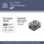 Prominence Home 80029-01 Alvina Led Globe Light Hugger/Low Profile Ceiling Fan, 42 inches, Satin Nickel