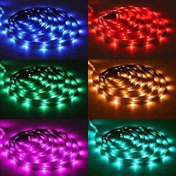 Kaloied LED Strip Lights 32.8ft, LED Smart Strip Lights 5050 RGB Color Kit with Bluetooth APP Control and Key Remote, Led Lights for Bedroom Home Kitchen Indoor Decorations