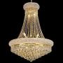 BEIRIO 13-Lights Golden Finish Classic Empire Style K9 Crystal Chandelier Ceiling Light for Living Room Foyer Dining Room Hallway Bedroom (24×31.5 inch) New Packaging Easy to Install