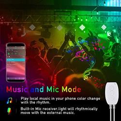 65.6FT LED Strip Lights, Homiar Smart 5050 RGB Light Strips, 360LEDs Color Changing Tape Lights, Music Sync Rope Lights Kit with 40 Keys IR Remote Control for Party Home Holiday Decoration - 4 Pack