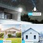 Olafus 2 Pack 50W LED Flood Light Outdoor, Bright Outside Floodlights, IP66 Waterproof Exterior Security Lights, 5000K Daylight White Super Bright Lighting for Yard, Garden, Playground, Barn, Gray
