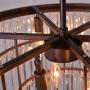 Meelighting Oil Rubbed Bronze Crystal Modern Contemporary Chandeliers Pendant Ceiling Light 4-Tier Chandelier Lighting for Dining Room Living Room Bedroom Girls Room Dia 23.6''