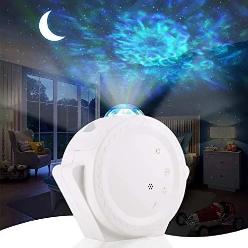 ALOVECO Star Projector, LED Night Light Projector with Moon Star Nebula Cloud Touch&Voice Control LED Projector Lights Sky Projection Lamp for Kids, Bedroom,Game Room,Home Theatre