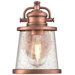 Westinghouse Lighting 6361000 Emma Jane One-Light, Washed Copper Finish with Clear Seeded Glass OUTDOOR WALL Fixture