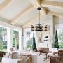Farmhouse Ceiling Light 5-Light Rustic Wood Chandelier for Dinning Room Kitchen Island Living Room Bedroom