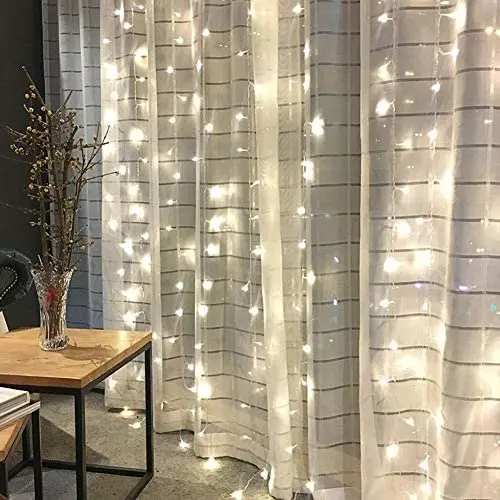 Twinkle Star 300 LED Window Curtain String Light for Christmas Wedding Party Home Garden Bedroom Outdoor Indoor Wall Decoration (White) Twinkle Star 300 LED Window Curtain String Light for Christmas Wedding Party Home Garden Bedroom Outdoor Indoor Wall Decoration (White)