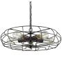 YOBO Lighting Industrial Chain Hanging Pendant Light Chandelier, 5-Light Oil Rubbed Bronze