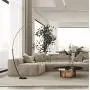 Modern LED Floor Lamp Arc Contemporary Minimalist Linear Design Lighting Fixture for Living Room Bed Room Dining Room Office