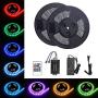 Tingkam 65.6 ft 20 M Waterproof 5050 SMD RGB LED Flexible Strip Light Black PCB Board Color Changing Decoration Lighting 150 LEDs Kit + 20 Key Remote Controller+ 6 A US Power Adapter