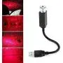 USB Car Full Star Atmosphere Light Starlight Projection Night Light LED Interior Light Star Night Light Modified car Interior Portable Romantic Light Bedroom car Party Ceiling - Plug and Play (red)