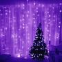 iiEASEST Purple Led Fairy String Lights Halloween Christmas, 100 LED 33 Feet Copper Wire Micro Mini Twinkle Starry Lights with Remote for Tree Bedroom Party Wedding Christmas Halloween Decoration