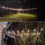 YQL Outdoor Lights Hanging Kit,Globe String Lights Suspension Kit,164ft Black Vinyl-Coated 304 Stainless Steel Cable,String Light Guide Wire,Hook & Eye Turnbuckle Wire Rope Tension