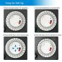 DEWENWILS Outdoor Mechanical Power Strip Timer, Outdoor Yard Stake Timer,Waterproof,6 Grounded Outlets,6 ft Extension Cord,Mechanical Timer for Christmas Lights Decorations,1800W/15A Heavy Duty