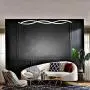 Modern LED Chandeliers, Wave Acrylic Ceiling Hanging Pendant Light Fixtures, Contemporary Curved Arc Chrome Finish Hanging Pendant Lamp for Bedroom Living Room Dining Room Kitchen Island