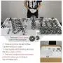 Crystal Chandelier,Chandelier for Living Room,Bedroom,Dinning Room Ceiling Chandelier Crystal Pendant Lighting Fixture (8 Lights) Package Include U Disk Installation Video