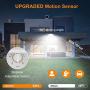 LEPOWER 1600LM LED Solar Security Lights Motion Outdoor, Super Bright Solar Motion Sensor Light, 5500K White Light, IP65 Waterproof Flood Light with 3 Adjustable Head for Yard, Garage