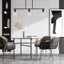 Sivilynus Black Chandelier Kitchen Island 3 Lights Farmhouse Lighting Pendant Light Fixture Ceiling Hanging Modern Industrial Style for Hallway and Dining Room