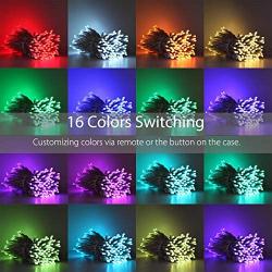 Fairy Lights,66ft 200LEDs Plug in LED Christmas Decorations Lights with Remote Multi Color Changing String Lights for Bedroom Party Holiday Indoor Outdoor Christmas Lights