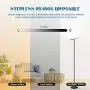 Dimmable Torchiere Floor Lamp, Smart WiFi Color Changing LED Standing Lamp, Super Bright RGBW Reading Lamp for Living Rooms, Bedrooms, Compatible with Alexa & Google Home, Black, 25W
