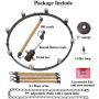 LNC Farmhouse Chandeliers Large Rustic Round Wagon Wheel 8-Light Fixture with Rope for Dining & Living Room, Bedroom, Kitchen and Foyer, Brown