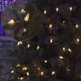 Twinkle Star C6 Christmas String Lights, 100 LED 33ft Fairy Lights with 29V Safe Adaptor, Indoor Outdoor 8 Lighting Modes with Memory Function for Patio Xmas Tree Wedding Party Decor, Warm White