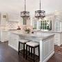 Infront Chandelier, 4-Light Farmhouse Chandelier, Drum Lantern Modern Chandelier, Oil Rubbed Bronze Finish Rustic Chanderliers…