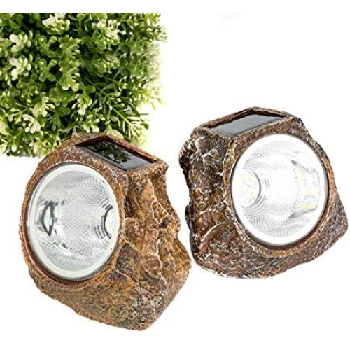 Starry Love Solar Rock Lights, 2 pack10 LED Outdoor Waterproof Garden Rock Lights, Outdoor Courtyard Terrace Driveway Garden Path Landscaping Spotlight Starry Love Solar Rock Lights, 2 pack10 LED Outdoor Waterproof Garden Rock Lights, Outdoor Courtyard Terrace Driveway Garden Path Landscaping Spotlight