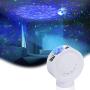 Star Projector Night Light, Winique Nebula Moon Night Light w/Base & Remote Control, 4000mAh Battery Operated LED Galaxy Projector Lamp, 9 Lighting Modes for Bedroom, Party, Home Decor, White