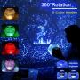 YU XIN Star Projector Night Light for Kids, Starry Projector with Bluetooth Speaker, Rotating LED Nebula Cloud Light for Kids Adults Bedroom Decoration