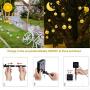 Solar String Lights Outdoor, 40 LED 25 Ft Crystal Balls Waterproof Globe Solar Powered Fairy String Lights for Bedroom Garden Yard Home Patio Wedding Party Holiday Decoration