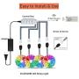 LED Strip Lights,65.6ft/20m NYTTLIV Smart Led Lights SMD 5050 RGB Color Changing Rope Lights with Bluetooth Controller Sync to Music Apply for TV,Bedroom,Party and Home Decoration (65.6FT/20M)