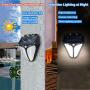 Solar Lights Outdoor with Motion Sensor Wall Light Flood Light Security Lights IP65 Waterproof Solar Power for Front Door Garden Patio Yard Garage Deck Steps entryways (White)