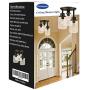 Semi Flush Mount Ceiling Light, 3-Light Close to Ceiling Light Fixtures, Vintage Oil-Rubbed Bronze Finish with Clear Seeded Glass Shade Chandelier Lighting for Stairs Porch Hallway Entryway Kitchen
