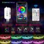 65.6FT/20M LED Strip Lights, Sxlofty RGB LED Light Strip Music Sync RGB LED Strip,5050 SMD Color Changing LED Strip Light Bluetooth Controller + 23 Key Remote LED Lights for Bedroom Home Party