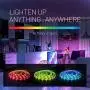 EVERICA RGB Flexible Color Changing Remote Control 16.4ft Waterproof Led Light Strip for Bedroom Home Decoration TV Gaming Room Party Balcony and Camping