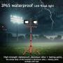 Led Work Light 10000 Lumen 5000K led Work Light with Stand Dual Head Work Light Adjustable Metal telescoping Tripod Stand Work Lights IP65 Waterproof