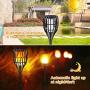 Ollivage Solar Torch Flame Lights Waterproof Flickering Flames Solar Lights 43'' Solar Garden Lights Outdoor Landscape Decoration Lighting Dusk to Dawn Auto On/Off for Yard Garden Pathway, 2 Pack