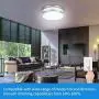 Drosbey 50W Flush Mount Ceiling Light Fixture, Kitchen Light Fixtures, Dimmable, LED Lights for Bedroom, Bathroom, Living Room, Garage, 14.5 inch, 5000 Lumens, 3000K Warm White