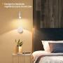 Bedside Reading Wall Light with USB Charging Port, LED Wall Mounted Lamp, Flexible Wall Sconce, Brushed Nickel Finished (3W Warm White)