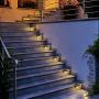 Solar Deck Lights 16 Pack, Solar Step Lights Outdoor, Waterproof LED Solar Fence Lights for Steps, Stairs, Yard, Fence, Deck, Patio, Pathway, Railing and More. Auto On/Off-600mAh (Warm Light)