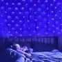 LED String Lights Net Mesh Lights 9.8ft x 6.6ft 200 Dimmable with Controller Tree-wrap with 8 Modes for Wedding Christmas Outdoor Garden (Blue)