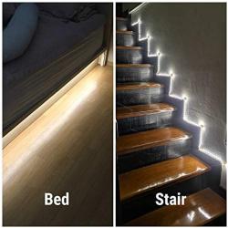 Amagle LED Dual Mode Motion Night Light, Flexible LED Strip with Motion Sensor Closet Light for Bedroom Cabinet, Nature White (4000K) (4 AAA Batteries Operated, Not Included)