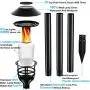 Flickering Flame Solar Pathway Flame Lights - Solar Lights Outdoor Torch Waterproof LED Metal Landscape Lights Heavy Lights Security Path Lights for Garden, Patio, Pathway, Balcony and Pool,4 Pack
