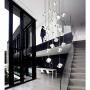 Crystal Chandeliers Raindrop Pendant Light 20 Lights LED Modern Hanging Ceiling Light Fixture for Staircase Dining Room Bedroom Living Room