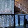 Twinkle Star 300 LED Window Curtain String Light with Remote Control Timer for Christmas Wedding Party Home Garden Bedroom Outdoor Indoor Decoration, White