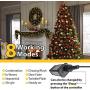 KINGSO 300 LED 105ft Christmas String Lights Outdoor Indoor Remote Control 8 Modes Memory Function for Christmas Party Garden End to End Connectable Waterproof IP65 (Warm White)