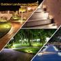 Deck Lights Solar Powered Solar Deck Lights Outdoor Waterproof Dock Lighting Solar Driveway Lights 6 LED Solar Deck Stair Lights Step Lights Outdoor Decorative for Patio Pathway Walkway（4 Pack White)