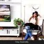 Brightech Luna - Frosted Glass Globe LED Floor Lamp - Mid Century Modern Standing Light for Living Rooms, Gets Compliments - Boho Indoor Pole Light for Bedroom and Office- Antique Brass / Gold…