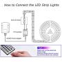 LED Strip Lights, 16.4ft Color Changing RGB LED Light Strip with Remote for Room, Bedroom, Party Christmas Decoration